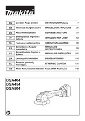 Makita DGA504Y1J Manual De Instrucciones