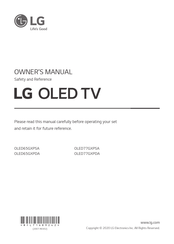 LG OLED65GXPSA Manual Del Usuario