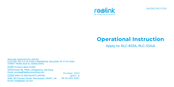 Reolink RLC-833A Instrucciones Operativas