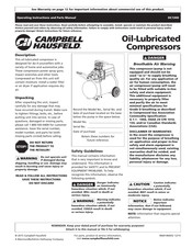 Campbell Hausfeld DC1300 Manual De Instrucciones Y Lista De Piezas