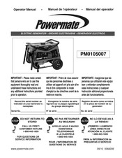 Powermate PM0105007 Manual Del Operador