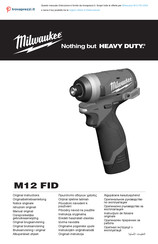 Milwaukee M12 FID Manual Original