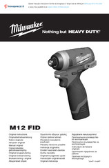 Milwaukee M12 FID-202X Manual Original