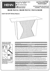 HENN MAYA S421-129 Instrucciones De Montaje