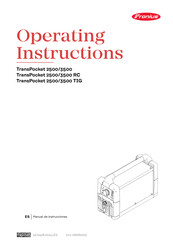 Fronius TransPocket 2500 Manual De Instrucciones