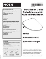 Moen eBidet EB2000-R Guia De Instalacion