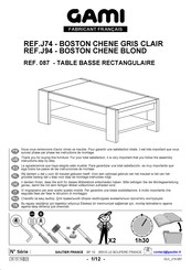 Gami BOSTON J94 087 Instrucciones De Montaje