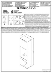 Dedeman TRENTINO 1K VS UP 00907 Instrucciones De Montaje