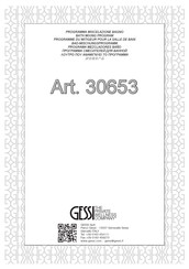 Gessi 30653 Instrucciones De Instalación