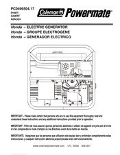 Coleman Powermate PC0496504.17 Manual Del Usuario