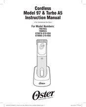 Oster 78005CL Manual De Instrucciones