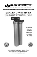 GrowMax Water GARDEN GROW 480 Manual De Instrucciones