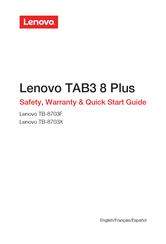 Lenovo TAB3 8 Plus Guia De Inicio Rapido