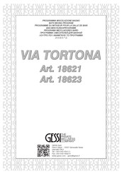 Gessi VIA TORTONA 18621 Manual Del Usuario