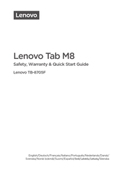 Lenovo TB-8705F Guia De Inicio Rapido