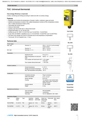 sauter TUC107F001 Manual De Instrucciones