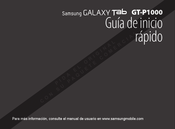 Samsung Galaxy Tab Guia De Inicio Rapido