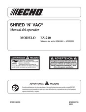 Echo SHRED 'N' VAC ES-210 Manual Del Operador