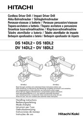 Hitachi Koki DV 14DL2 Instrucciones De Manejo