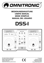Omnitronic DSS-1 Manual Del Usuario
