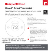 resideo Honeywell Home Round RCH9300WF Guía De Instalación Profesional