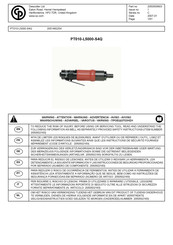 CP Desoutter PT010-L5000-S4Q Manual Del Usuario