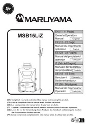 Maruyama MSB15LiZ EU Manual Del Propietário