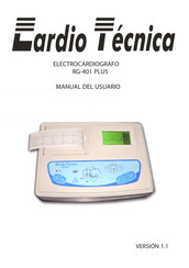 CardioTécnica RG-401 PLUS Manual Del Usuario