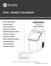 GE Profile OPAL P4INAASSTSS Manual Del Usuario