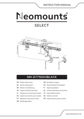 NeoMounts NM-D775DX3BLACK Manual De Instrucciones