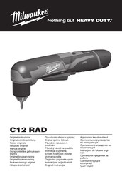 Milwaukee C12 RAD-201 Manual Original