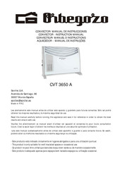 Orbegozo CVT 3650 A Manual De Instrucciones