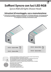 Bossini Syncro Rain I00636 Instrucciones De Montaje, Uso Y Mantenimiento