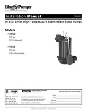 Liberty Pumps HT450 Serie Manual De Instalación