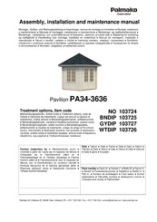 Lemeks 103724 Instrucciones De Montaje, Instalación Y Mantenimiento