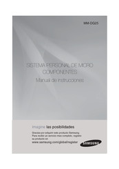 Samsung MM-DG25 Manual De Instrucciones