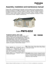 Lemeks Palmako PM70-8252 Instrucciones De Montaje, Instalación Y Mantenimiento