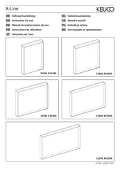 KEUCO X-Line 33296 Serie Manual De Instrucciones De Uso