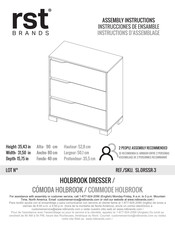 rst brands HOLBROOK SL-DRSSR-3 Instrucciones De Ensamble