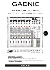 Gadnic MIXER001 Manual De Usuario