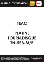 Teac TN-5BB-M/B Manual Del Usuario