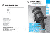 dosatron D 25 RE 2 PVDF Manual De Utilización