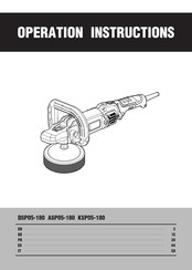 Dongcheng KSP05-180 Manual Del Usuario
