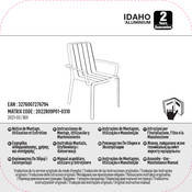 Adeo Group IDAHO 2022R09P01-0310 Instrucciones De Montaje