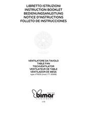 Bimar FT-30MB Folleto De Instrucciones