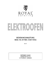 Royal Catering 10011955 Manual De Uso E Instrucciones