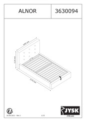 Jysk ALNOR 3630094 Instrucciones De Montaje