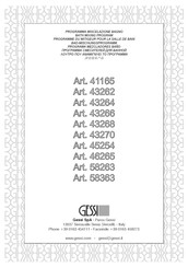 Gessi 41165 Manual Del Usuario