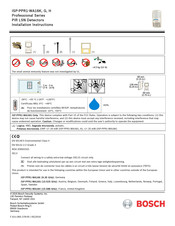 Bosch ISP-PPR1-WA16G Instrucciones De Instalación