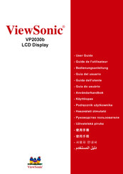 ViewSonic VP2030b Guia Del Usuario